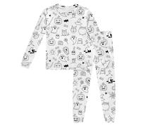 Pigiama da Colorare Bambini-Set con Pigiama da Colorare/Dipingere A Mano, per Bambine E Bambini, per Giocare E da Indossare, Abbigliamento da Casa Vampiro Bambino