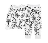 Pigiama da Colorare per Bambini Fai da Te - Set Pigiama Colorato Schizzo | Top A Maniche Lunghe E Pantaloni Pigiami Pigiami Pigiami - Giocattoli Artigianali per Vampiro Bambino
