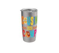 Pigiama da cugino Camp 2026 per bambini e ragazze, regalo coordinato Bicchiere termico in acciaio inox doppia parete