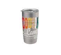 Pigiama da cugino Camp 2026 per bambini e ragazze, regalo coordinato Bicchiere termico in acciaio inox doppia parete