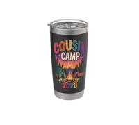Pigiama da cugino Camp 2026 per bambini e ragazze, regalo coordinato Bicchiere termico in acciaio inox doppia parete