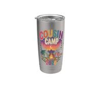 Pigiama da cugino Camp 2026 per bambini e ragazze, regalo coordinato Bicchiere termico in acciaio inox doppia parete