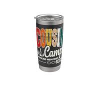 Pigiama da cugino Camp 2026 per bambini e ragazze, regalo coordinato Bicchiere termico in acciaio inox doppia parete