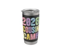 Pigiama da cugino Camp 2026 per bambini e ragazze, regalo coordinato Bicchiere termico in acciaio inox doppia parete