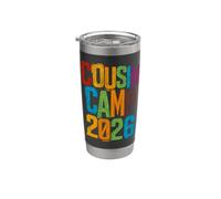 Pigiama da cugino Camp 2026 per bambini e ragazze, regalo coordinato Bicchiere termico in acciaio inox doppia parete