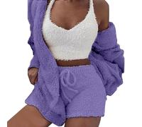 Pigiama da donna in cotone, buona vestibilità, pigiami da donna, comodi da notte, casual, comodi pigiami da donna con stampa e gamba larga, pigiama e pantaloni a quadri, per il tempo libero, PP2, 3XL