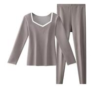 Pigiama da donna, in flanella, abbigliamento per la casa, da donna, pigiama in raso a righe setose, set da casa, biancheria da notte e pantaloni corti, biancheria da notte sexy, grigio., XXL