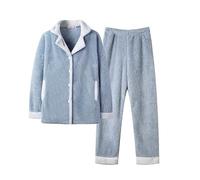 Pigiama da donna invernale da donna in flanella pigiama super morbido caldo a maniche lunghe pigiama da donna con tasche comodo pigiama da donna in pile con bottoni super morbido pigiama da donna top,