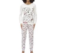 Pigiama da Donna La Carica dei 101, Set di 2 Pezzi, Maglia a Maniche Lunghe e Pantaloni con Stampa, in 100% Caldo Cotone Interlock (1796) (IT, Testo, L, Regular, Regular)