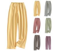Pigiama da donna, lungo, in flanella, cotone, a quadri, pantaloni termici, da donna, imbottiti, in pile, soffici, in flanella, in pile Teddy Fleece, verde, m