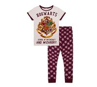 Pigiama da donna, motivo Hogwarts/Harry Potter bianco 36/38 IT