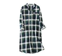 Pigiama da donna Set per la casa per le donne camicie da notte in cotone asciugamani accappatoi da notte pigiama da donna pigiama a maniche lunghe da donna loungewear tuta pigiama, Verde, M