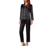 Pigiama da donna Set per la casa per le donne Pigiama da notte da donna Cappotti da casa Set pigiama a maniche lunghe Set da salotto da donna Pjs Sleepwear da donna Pigiama Homewear Abbigliamento da