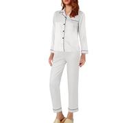Pigiama da donna Set per la casa per le donne Pigiama da notte da donna Cappotti da casa Set pigiama a maniche lunghe Set da salotto da donna Pjs Sleepwear da donna Pigiama Homewear Abbigliamento da
