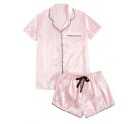 Pigiama da donna Set pigiama da donna in cotone a maniche corte da donna loungewear top pigiama per le donne Regno Unito comodo pigiama da donna abbigliamento da notte abiti per il tempo libero set