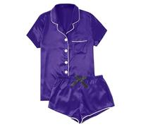 Pigiama da donna Set pigiama da donna in cotone a maniche corte da donna loungewear top pigiama per le donne Regno Unito comodo pigiama da donna abbigliamento da notte abiti per il tempo libero set