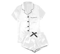 Pigiama da donna Set pigiama da donna in cotone a maniche corte da donna loungewear top pigiama per le donne Regno Unito comodo pigiama da donna abbigliamento da notte abiti per il tempo libero set