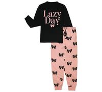 Pigiama Da Donna Stampa Giorno Pigro Maniche Lunghe Top E Pantaloni