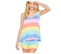 Pigiama da notte da donna in 2 pezzi per il Regno Unito comodo set da salotto da donna UK Set da notte da donna pigiama da sposa abiti per il tempo libero pantaloncini e top set pigiameria, rosa, XL