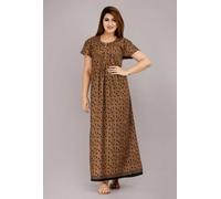 Pigiama da notte donna indiano in cotone boho estivo taglie forti casacca abi...