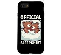 Pigiama da notte ufficiale con orso marrone divertente sarcastico Custodia per iPhone SE (2020) / 7/8