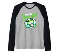 Pigiama da Notte Ufficiale per Gli Amanti delle Rane Maglia con Maniche Raglan
