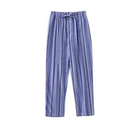 Pigiama da uomo a gamba dritta, vestibilità larga, pantaloni da salotto elasticizzati in vita con coulisse, pantaloni casual da notte, pantaloni larghi casual a gamba dritta, pantaloni leggeri per