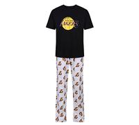 Pigiama da uomo a maniche corte da basket a maniche corte da M a XXL, La Lakers, XXL