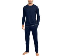 Pigiama Da Uomo Invernale, Pigiama a Maniche Lunghe in Cotone Semplice Ed Elegan
