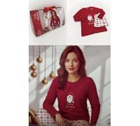 PIGIAMA DI NATALE DONNA RAGAZZA BABBO NATALE IN CALDO COTONE MERRY CHRISTMAS