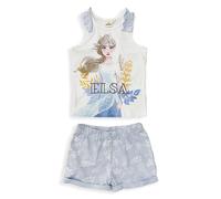 Pigiama Disney Frozen Elsa canotta bambina ufficiale in cotone BIO 5446