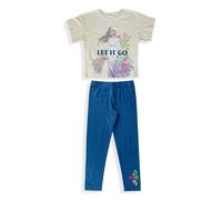 Pigiama Disney Frozen Elsa maniche corte bambina ufficiale in cotone BIO 5362