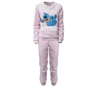 Pigiama Disney Lilo e Stitch donna ragazza lungo invernale in pile 7012