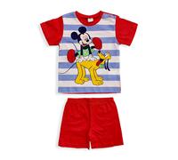 Pigiama Disney Mickey Mouse in cotone mezze maniche neonato bambino 5507