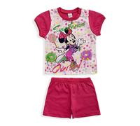 Pigiama Disney Minnie Mouse in cotone mezze maniche neonato bambina 5497