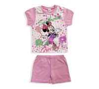 Pigiama Disney Minnie Mouse in cotone mezze maniche neonato bambina 5497