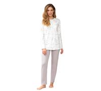 Pigiama donna 100% caldo cotone Serafino davanti anche Calibrato Marca Linclalor