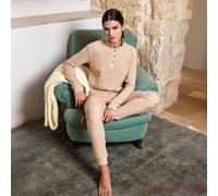 Pigiama donna a costine scollo serafino Jadea 5238
