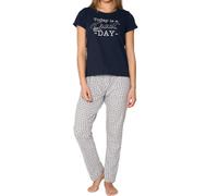 Pigiama donna a manica corta homewear great day 100% cotone nuovo