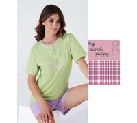 Pigiama donna a manica corta in cotone Karelpiu' KC8098