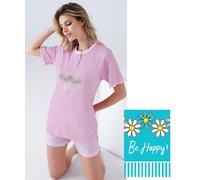 Pigiama donna a manica corta in cotone Karelpiu' KC8101