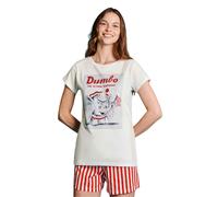 Pigiama donna a manica corta in jersey di cotone Disney Dumbo DYD3832