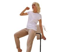 Pigiama donna a manica corta in jersey di cotone Jadea 3304