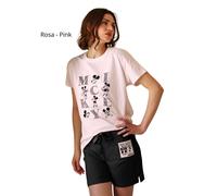 Pigiama donna a manica corta in jersey di cotone Jadea Mickey 3301
