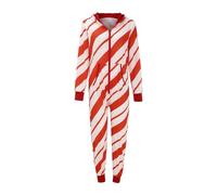 Pigiama Donna Abbigliamento per la casa delle Vacanze Abbigliamento congiunto Pigiama Pigiama Natalizio Felpa con Cappuccio Cerniera Pullover Tuta Tutone Pigiama Pigiami di Coppia Coordinati (H, L)