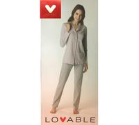 PIGIAMA DONNA APERTO con COLLO "LOVABLE" Homewear-Nightwear in COTONE-