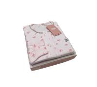 PIGIAMA DONNA APERTO IN COTONE IRGE LUNGO CON POLSINI FLOREALE PIGIAMA GIACCA
