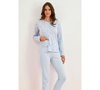 Pigiama donna aperto in jersey di cotone Enrico Coveri EP5200