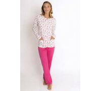 Pigiama donna aperto in jersey di cotone Silvia 45017