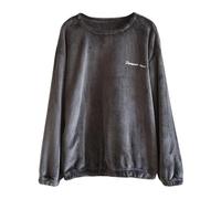 Pigiama Donna,Camicia da Notte in Morbida Flanella, Comoda Maglia da Notte A Maniche Lunghe per Le Notti Fredde, Comoda Camicia da Notte da Casa, Camicia da Notte Invernale